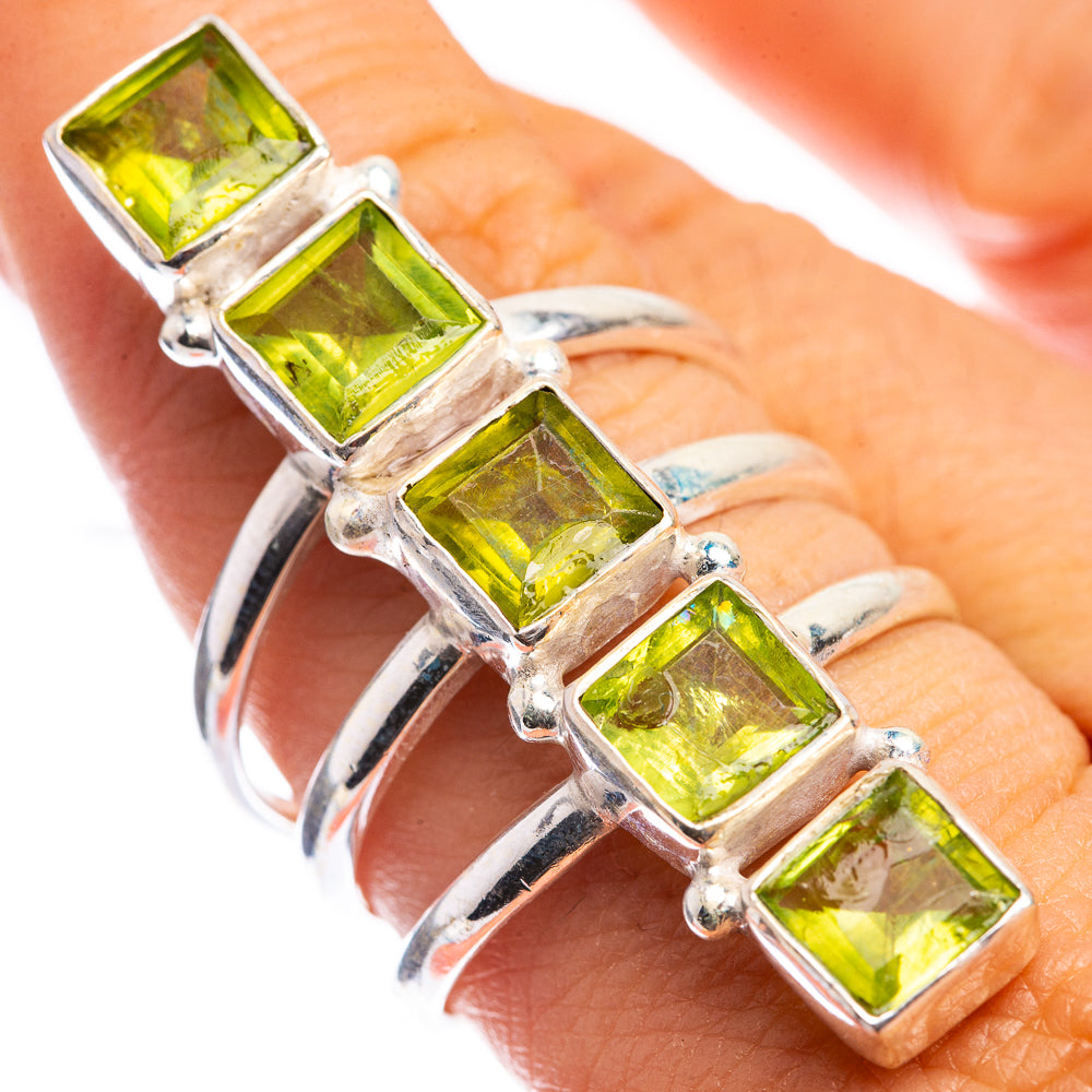 Large Peridot Ring Size 8.75 (925 Sterling Silver) RING143345