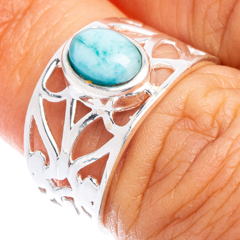 Larimar Ring Size 6 (925 Sterling Silver) R7040