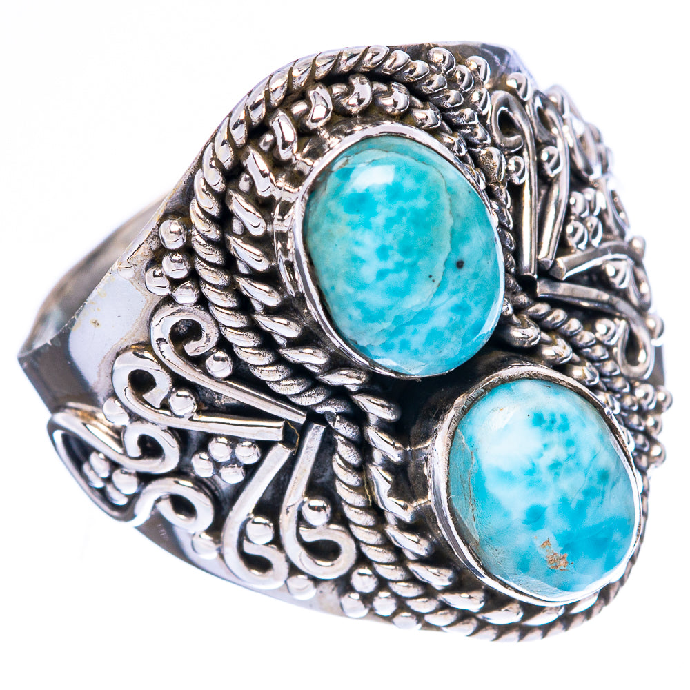 Larimar Ring Size 8.5 (925 Sterling Silver) R4247