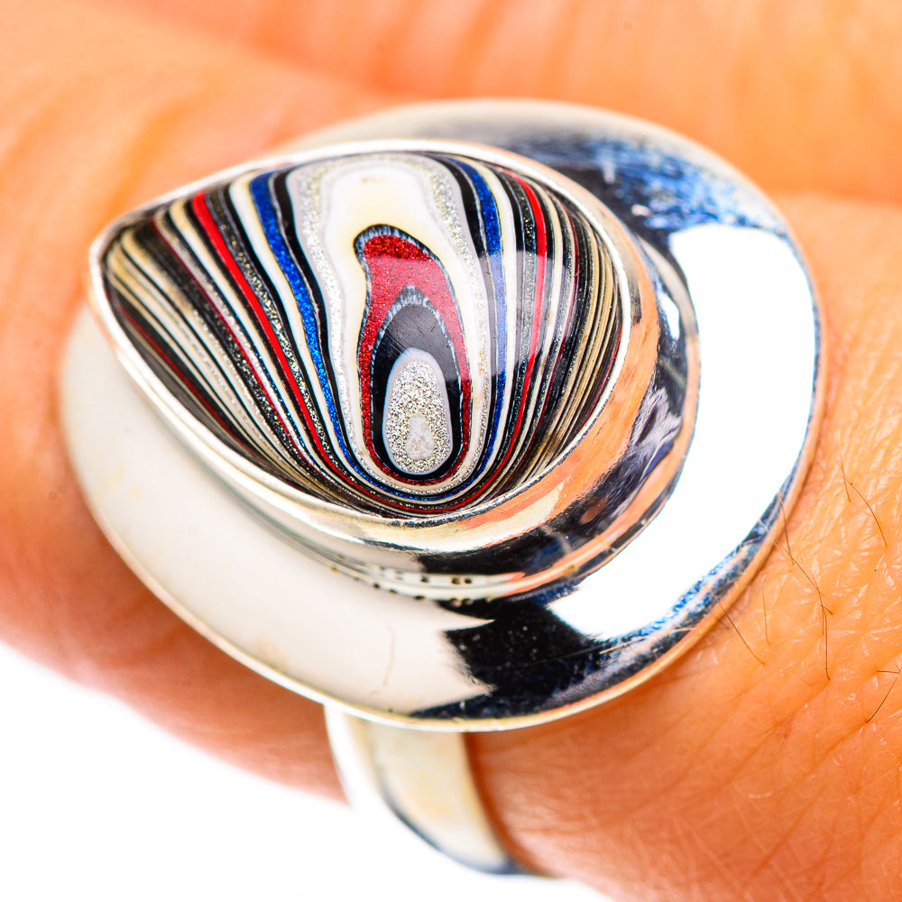 Fordite Ring Size 7.75 (925 Sterling Silver) RING138565