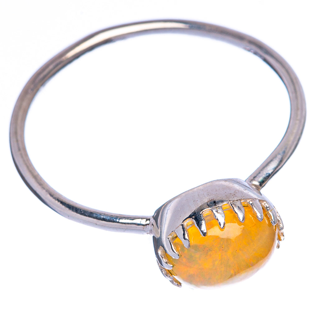 Rare Natural Ethiopian Opal Ring Size 7.75 (925 Sterling Silver) R145611