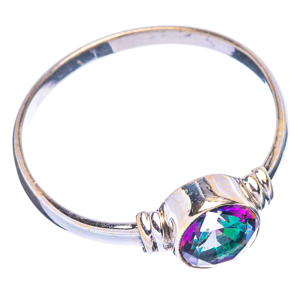 Mystic Topaz Dainty Ring Size 7.5 (925 Sterling Silver) R147019