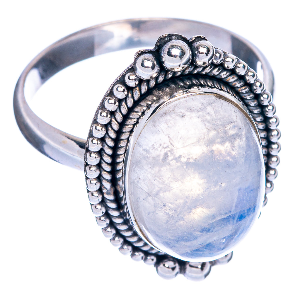 Rainbow Moonstone Ring Size 11 (925 Sterling Silver) R144402