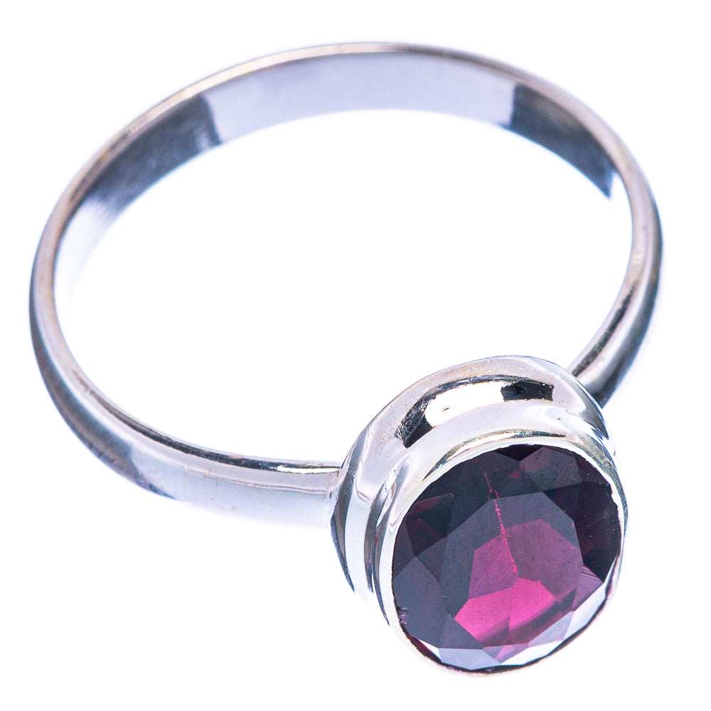 Garnet Ring Size 8.5 (925 Sterling Silver) R1185