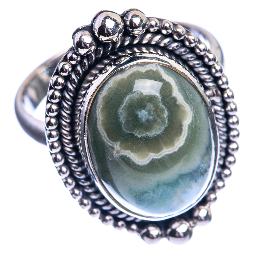 Ocean Jasper Ring Size 8 (925 Sterling Silver) R144090