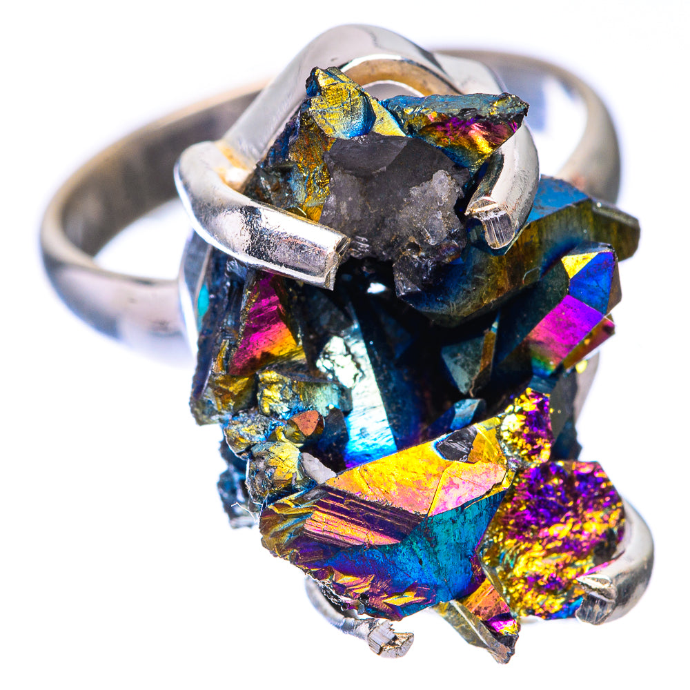 Titanium Sunshine Druzy Ring Size 6.75 (925 Sterling Silver) R140739