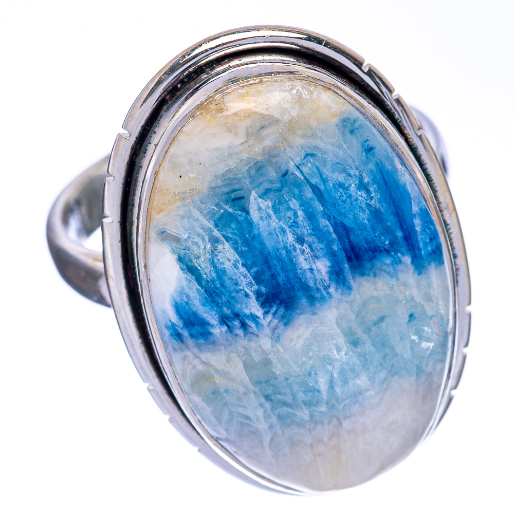 Blue Scheelite Ring Size 9 (925 Sterling Silver) R144538