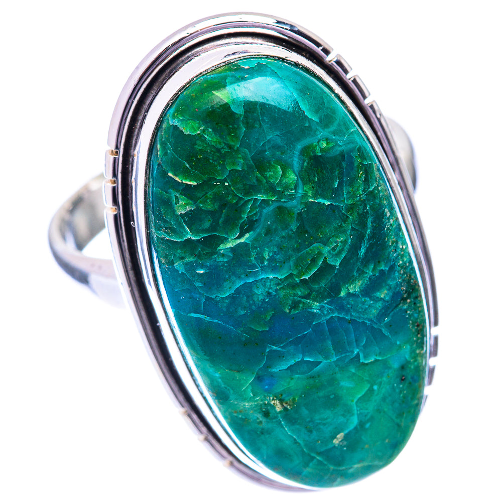 Large Peruvian Opal Ring Size 10 (925 Sterling Silver) R141024