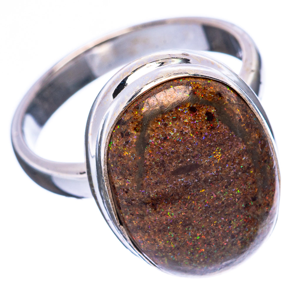 Rare Matrix Opal Ring Size 6.5 (925 Sterling Silver) R4167