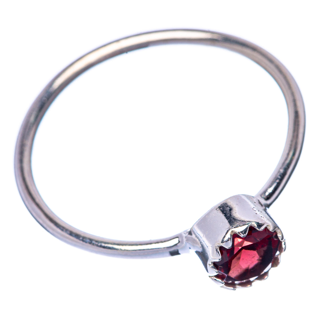Garnet Dainty Ring Size 7.5 (925 Sterling Silver) R145264