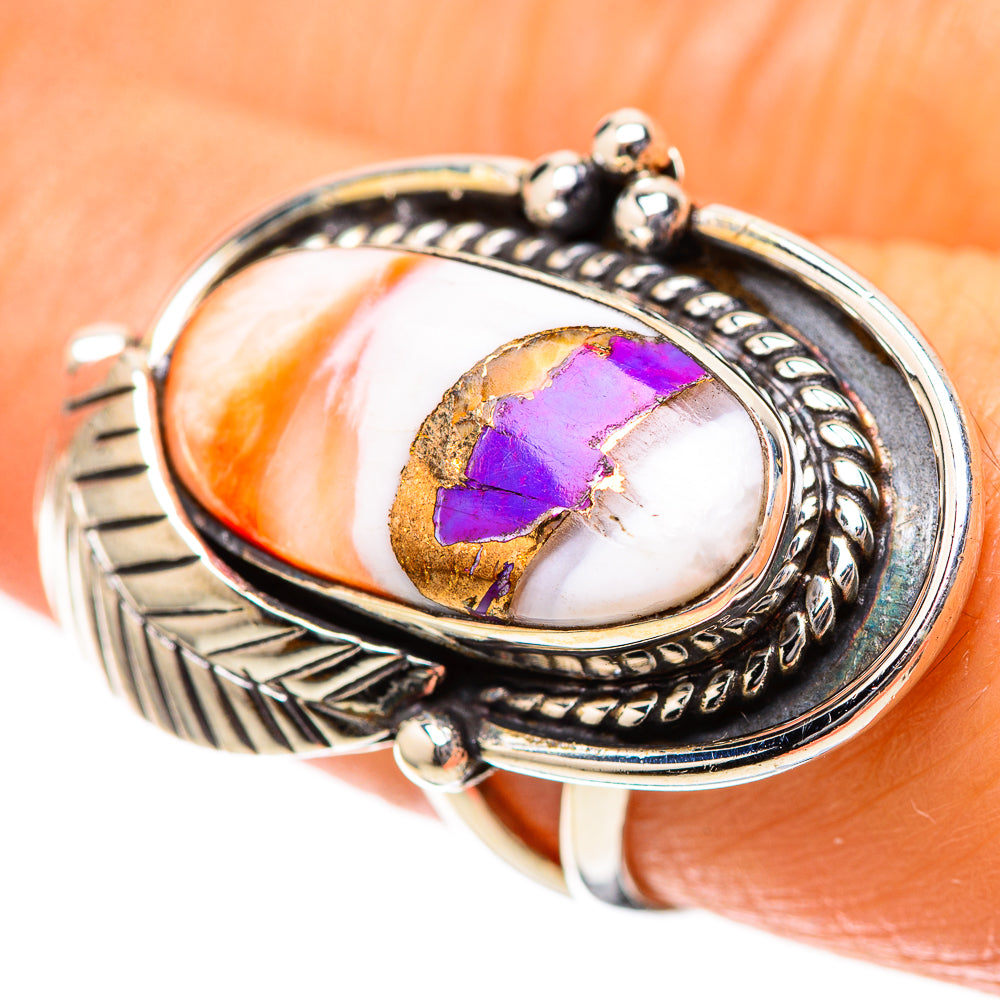 Spiny Oyster Turquoise 925 Sterling Silver Ring Size 7.25 (925 Sterling Silver) RING139353