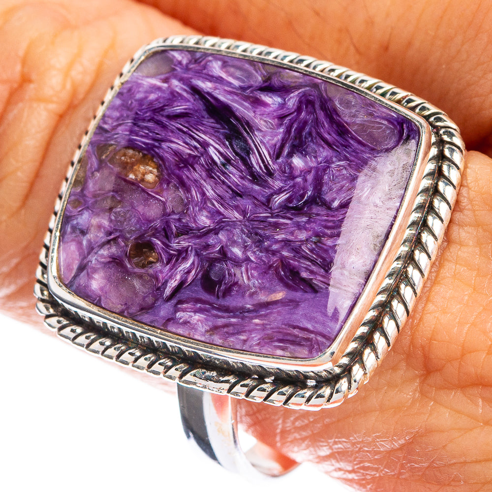 Charoite Ring Size 11 (925 Sterling Silver) R144298