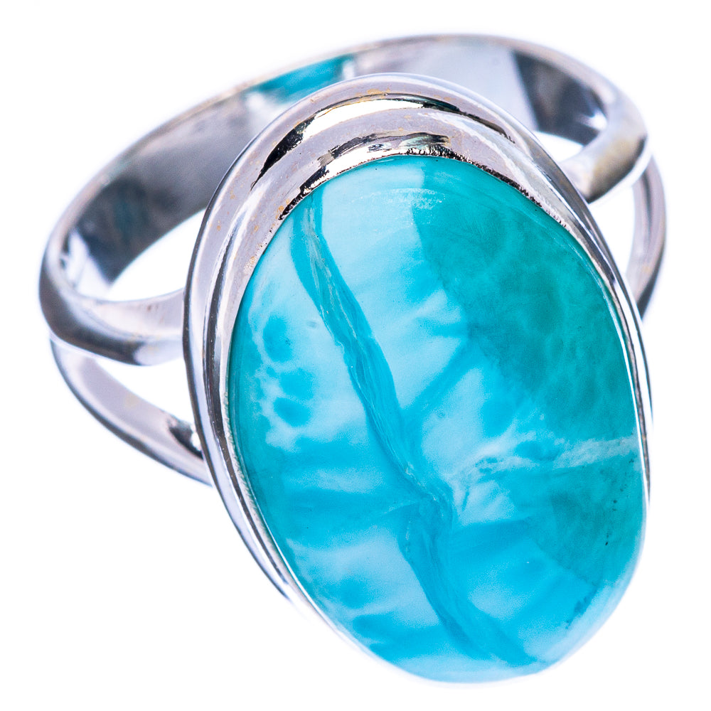Larimar Ring Size 7.25 (925 Sterling Silver) R2259