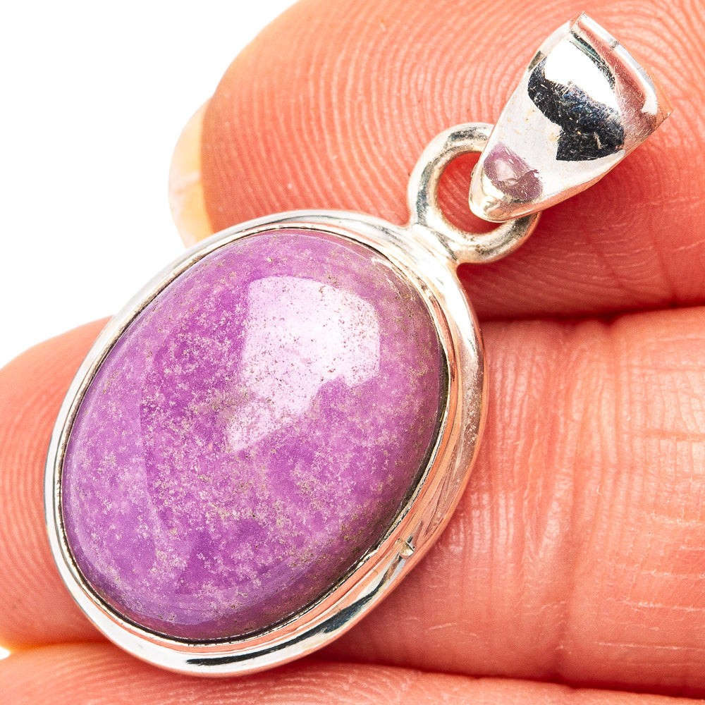 Phosphosiderite Pendant 1 1/8" (.925 Sterling Silver)