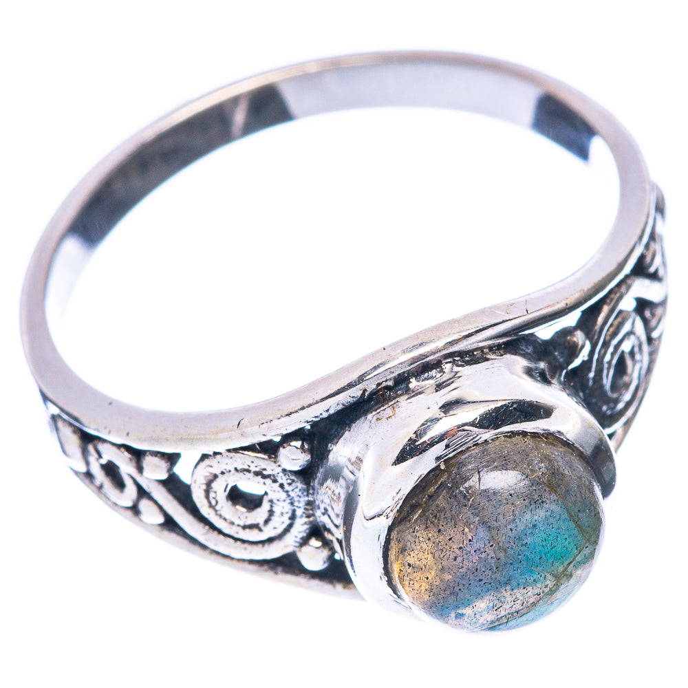 Labradorite 925 Sterling Silver Ring Size 8 (925 Sterling Silver) R5356