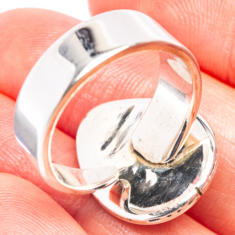 Exclusive Pink Opal Ring Size 7 Adjustable (.925 Sterling Silver)
