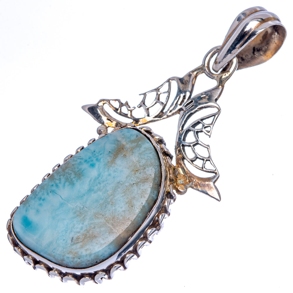 Larimar Pendant 2" (925 Sterling Silver) P40103