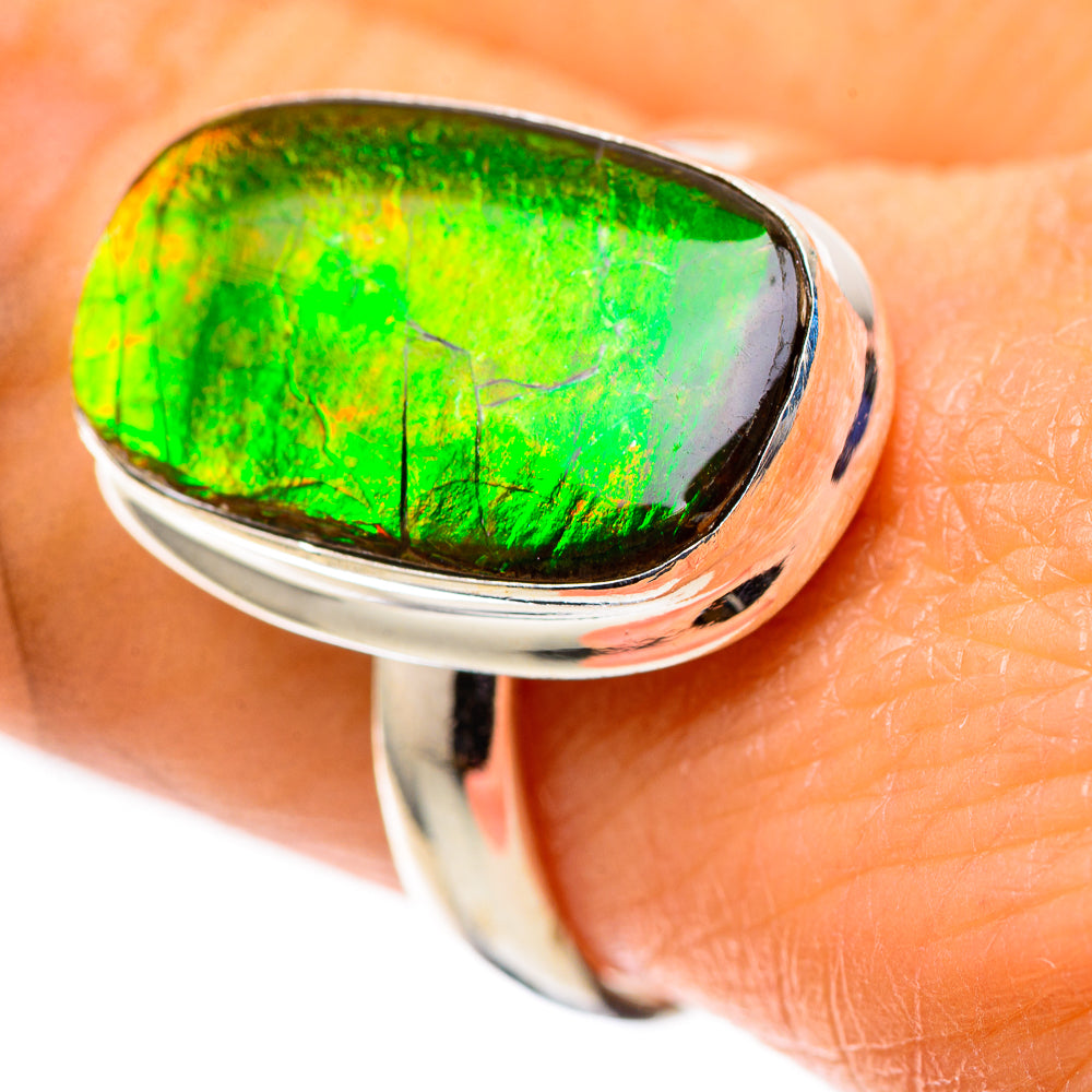Canadian Ammolite 925 Sterling Silver Ring Size 9 (925 Sterling Silver) RING139525