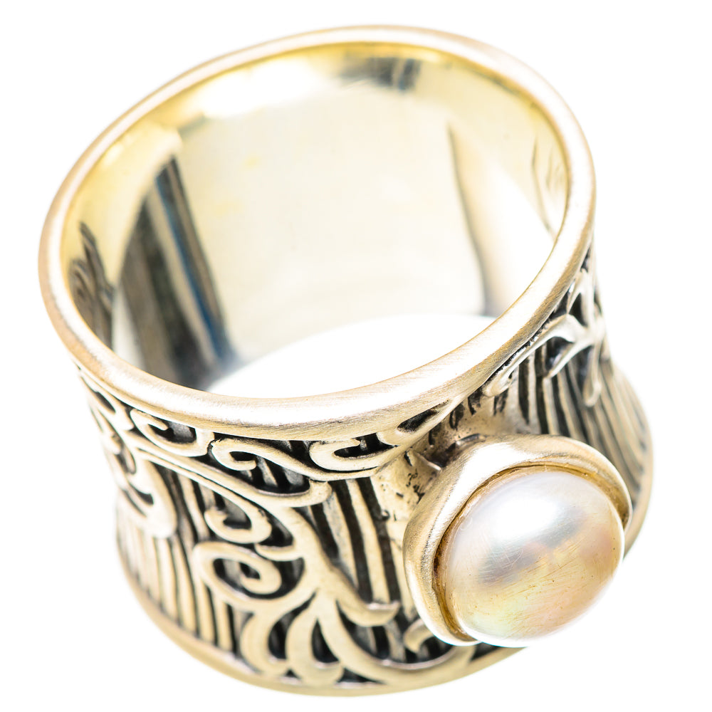 Large Cultured Pearl 925 Sterling Silver Ring Size 9.75 (925 Sterling Silver) RING139488