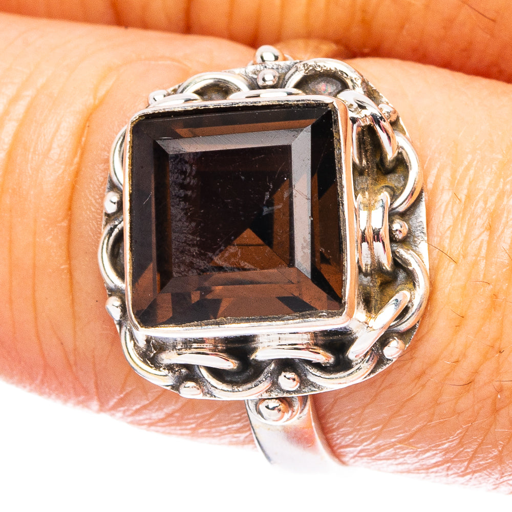 Smoky Quartz 925 Sterling Silver Ring Size 8.75 (925 Sterling Silver) R6330