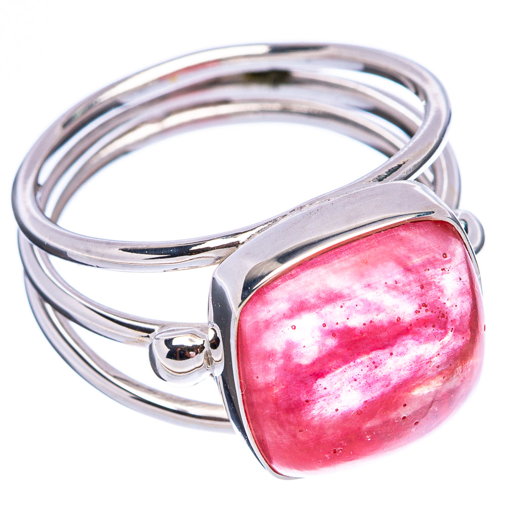 Premium Strawberry Quartz Ring Size 7.75 (.925 Sterling Silver)