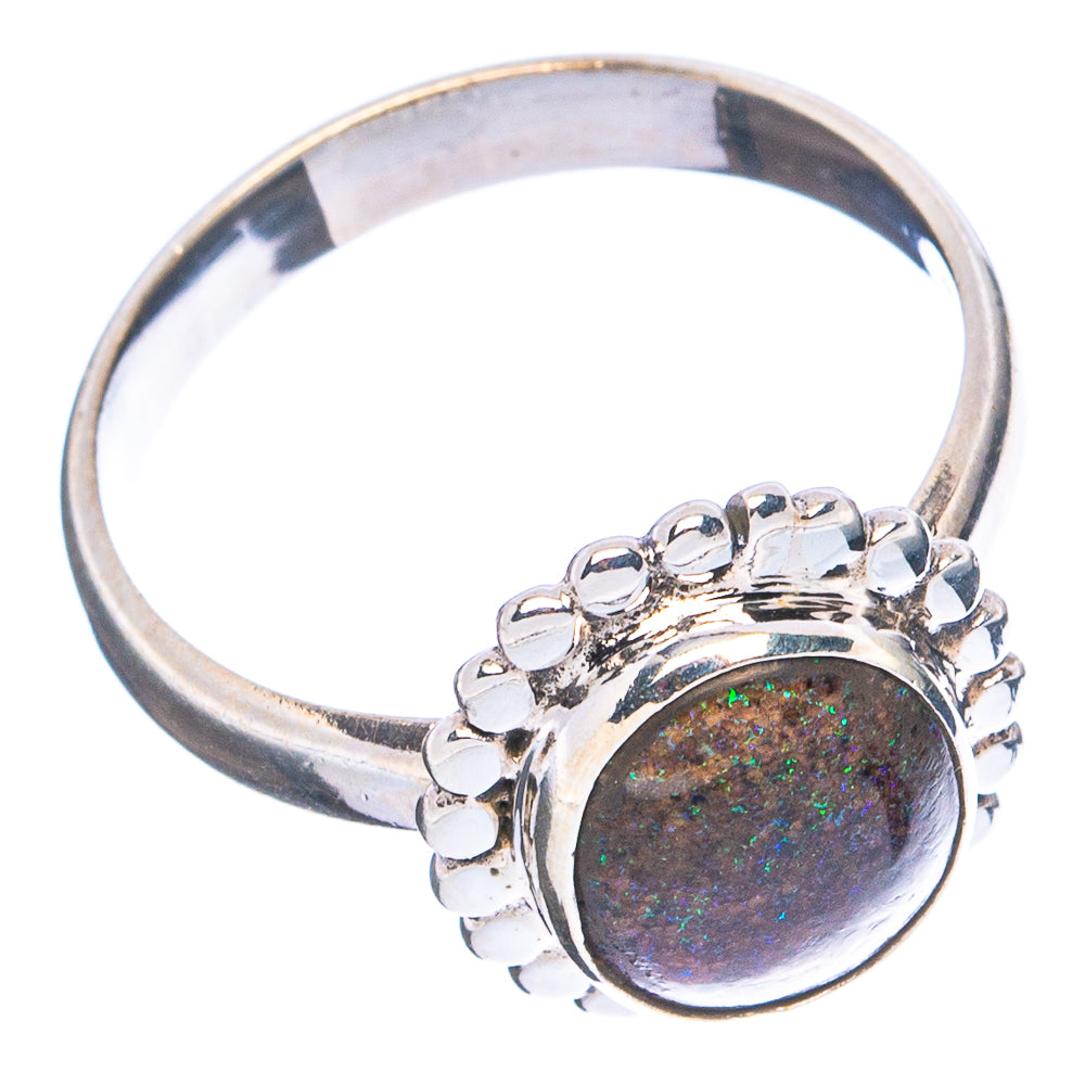 Rare Andamooka Opal Ring Size 8.5 (.925 Sterling Silver)