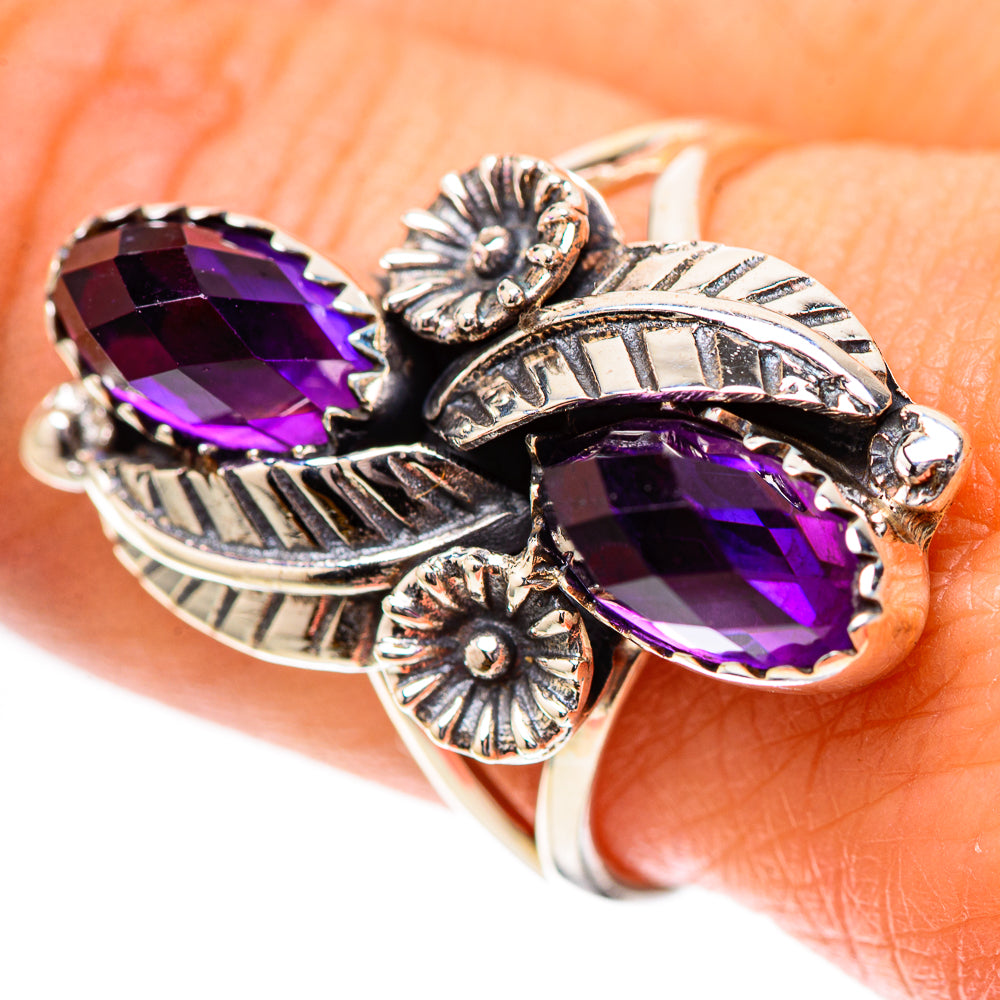 Faceted Amethyst Ring Size 9 (925 Sterling Silver) RING139135