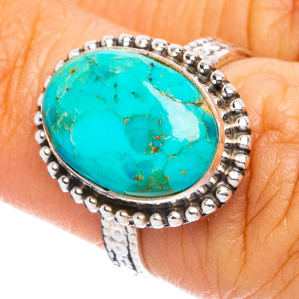 Mohave Turquoise Ring Size 6.5 (925 Sterling Silver) R8309