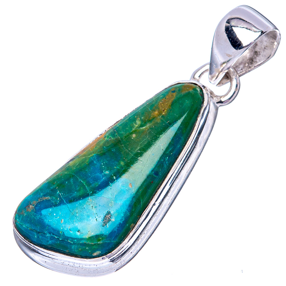 Rare Peruvian Opal 925 Sterling Silver Pendant 1 3/8" (925 Sterling Silver) P42647