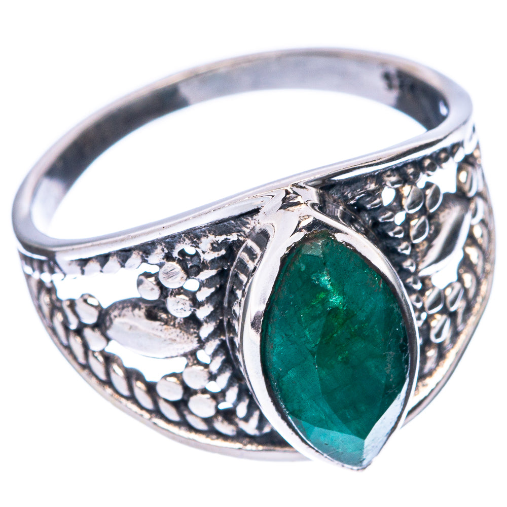 Green Sillimanite Dainty Ring Size 7.75 (925 Sterling Silver) R5964