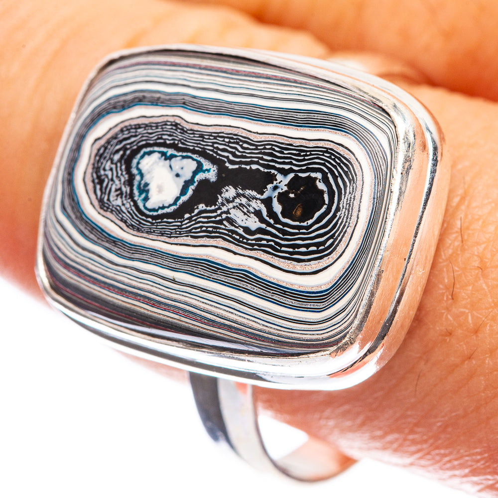 Fordite Ring Size 10.75 (925 Sterling Silver) R143134