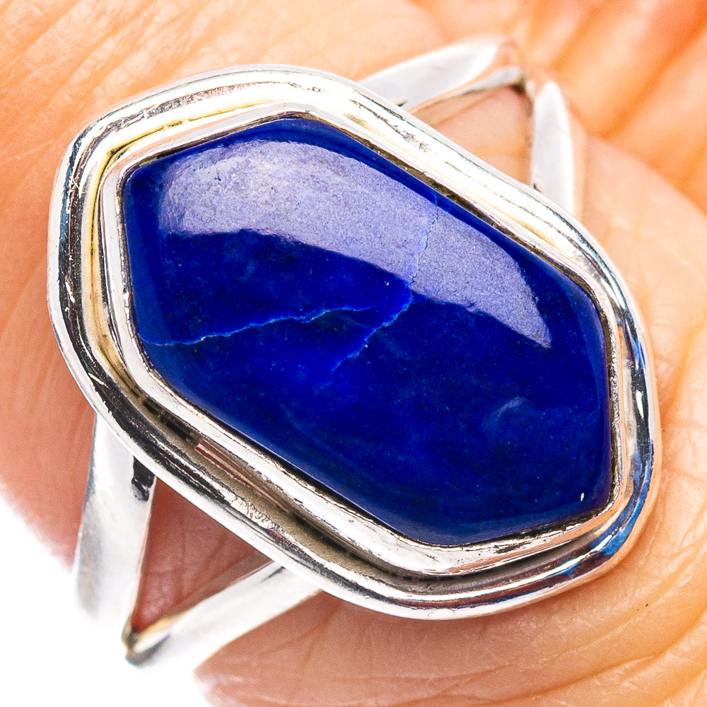 Lapis Lazuli Ring Size 6.5 (.925 Sterling Silver)
