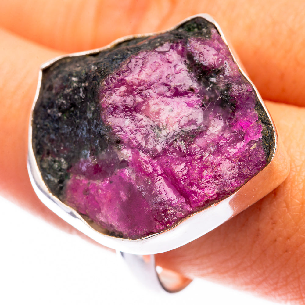 Large Ruby Zoisite Ring Size 10 (925 Sterling Silver) R141426
