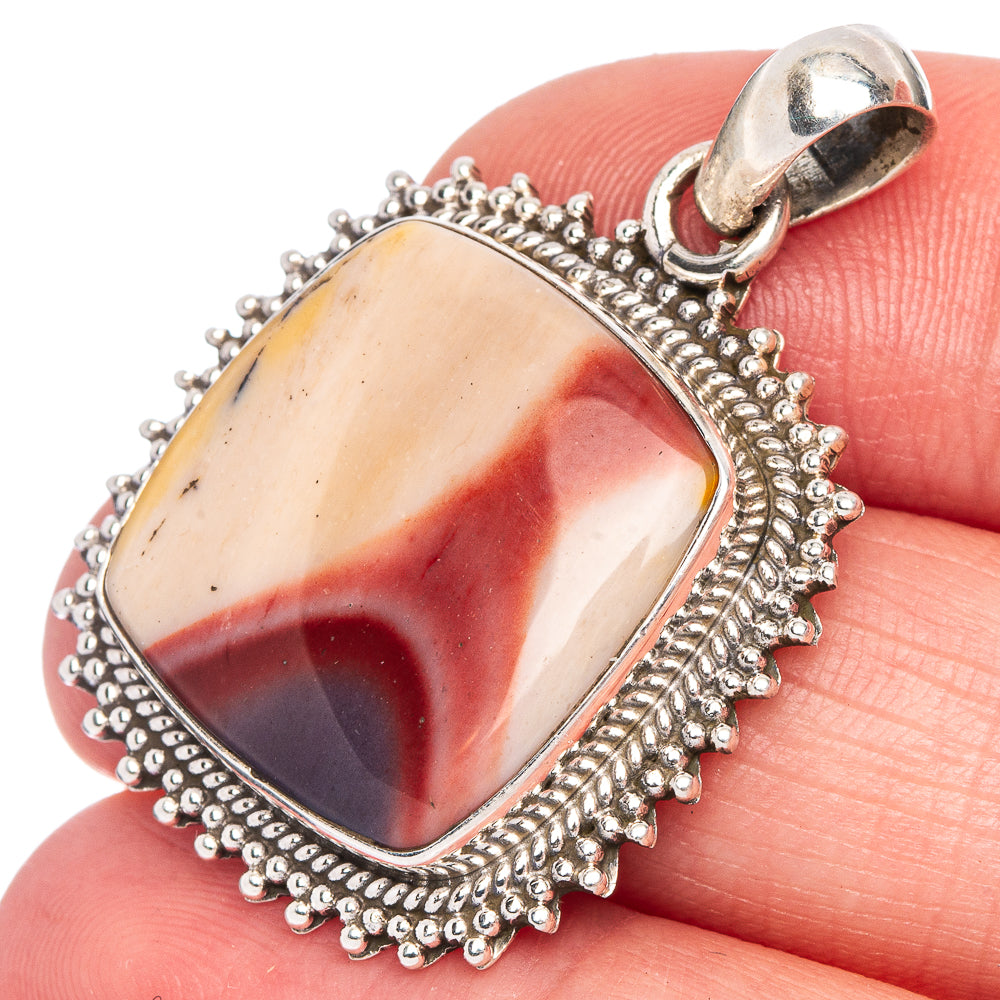 Mookaite Pendant 1 3/8" (925 Sterling Silver) P40501