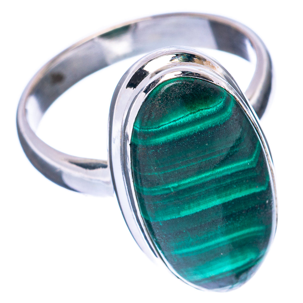 Malachite Ring Size 7.25 (925 Sterling Silver) R2879