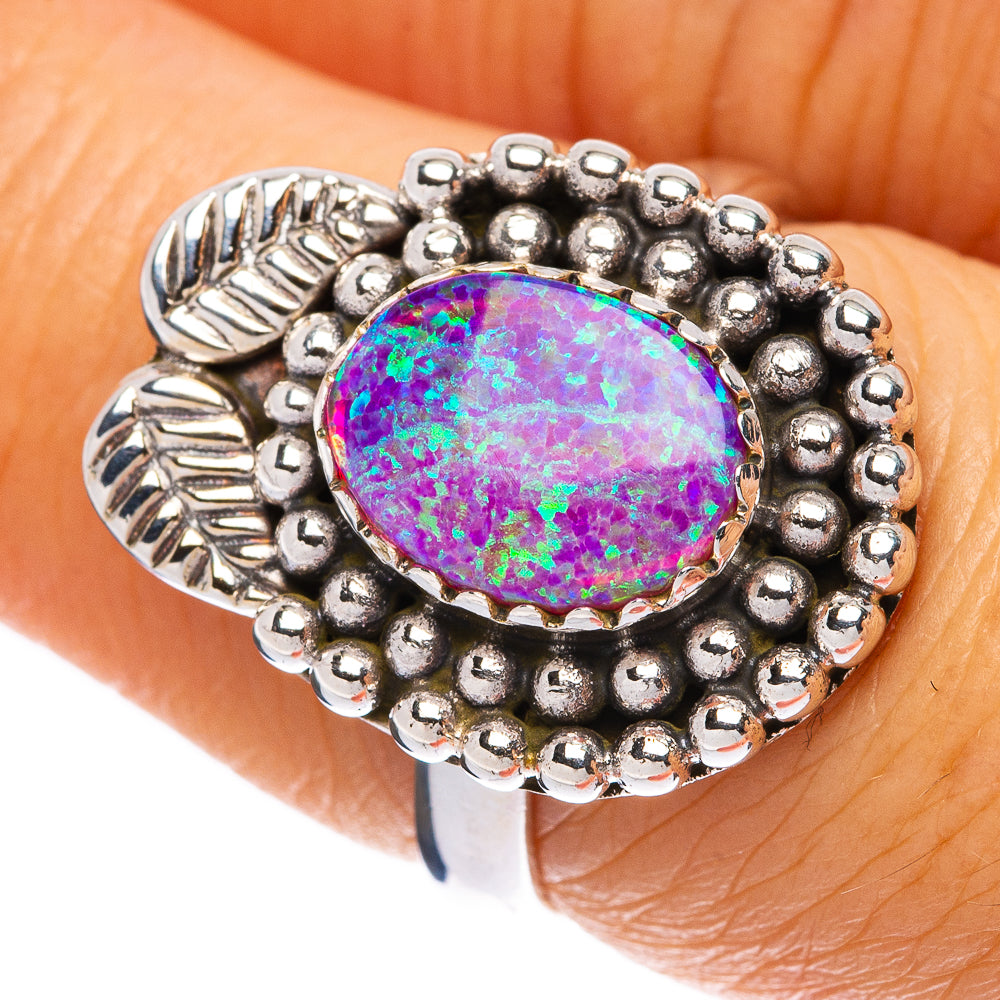 Synthetic Opal Ring Size 7 (925 Sterling Silver) R146124