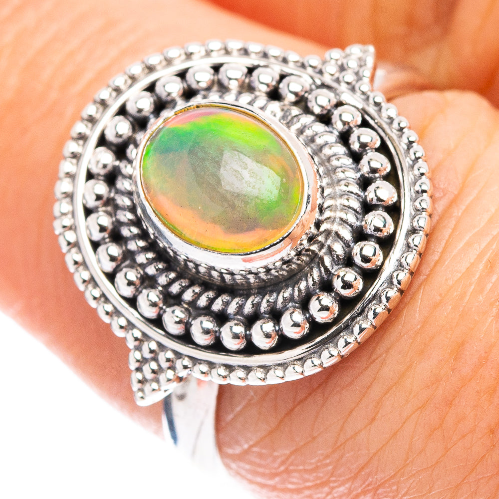Rare Ethiopian Opal Ring Size 7 (.925 Sterling Silver)