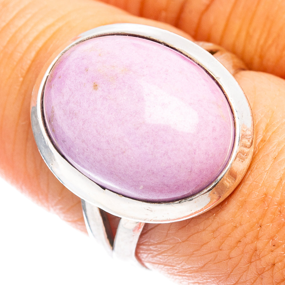 (Classic Series) Phosphosiderite Ring Size 7.75 (.925 Sterling Silver)