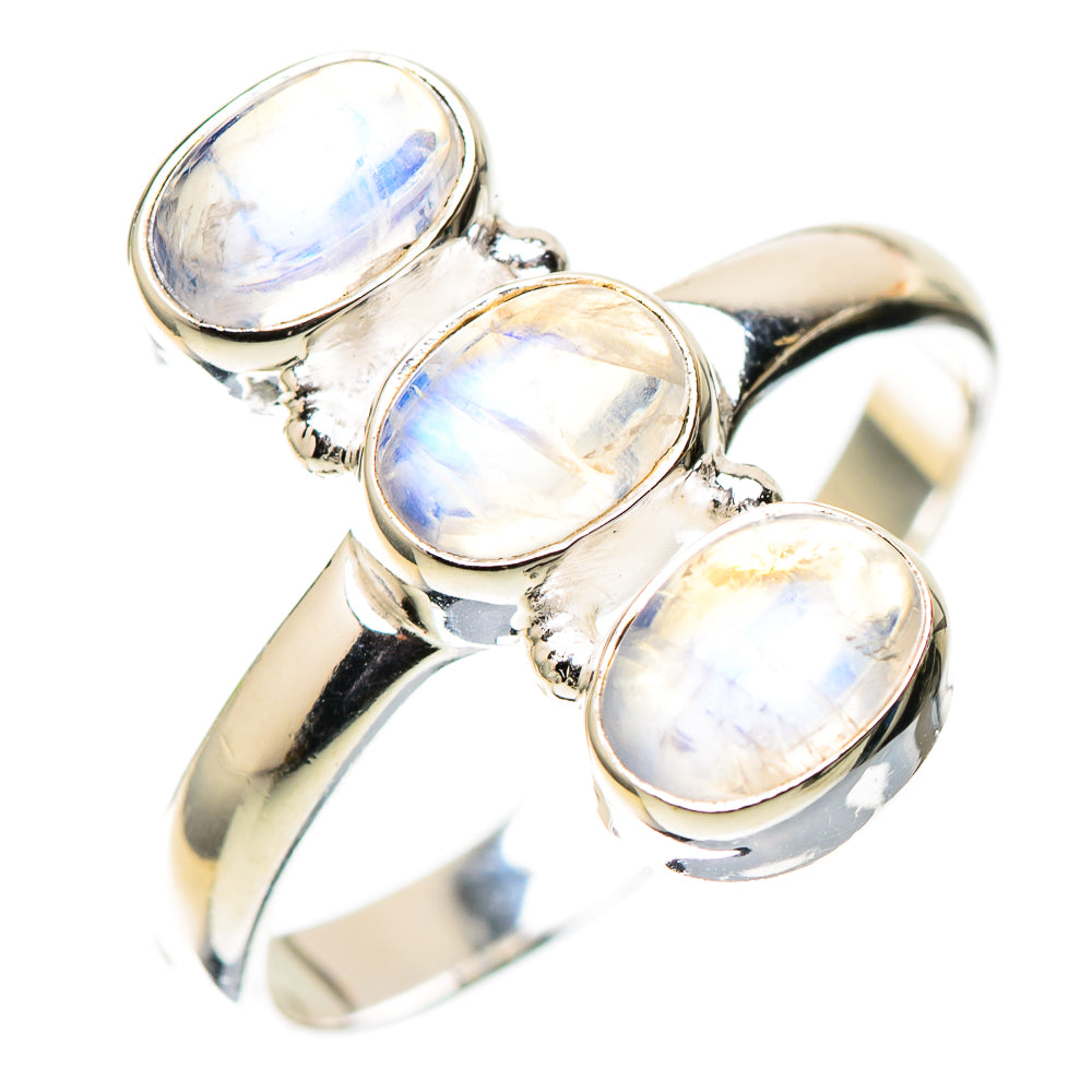 Rainbow Moonstone Dainty Ring Size 6 (925 Sterling Silver) RING138206