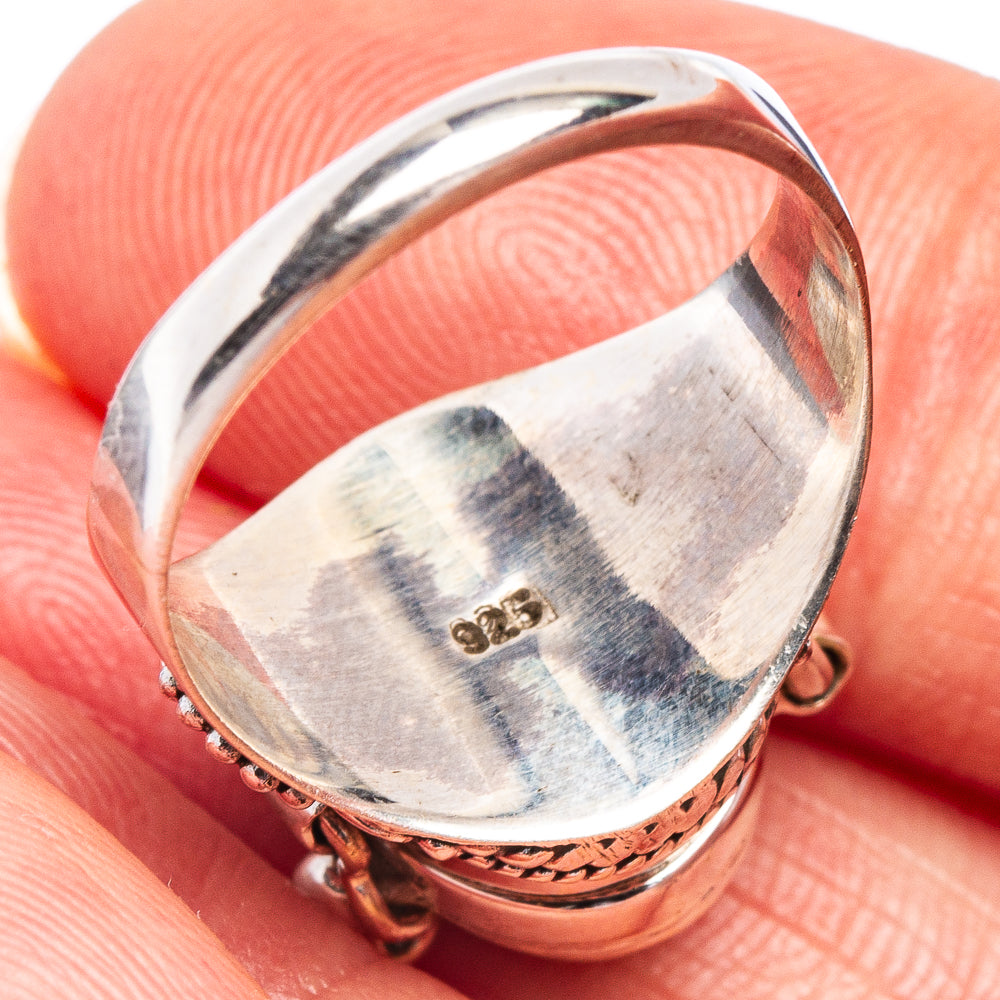 Amethyst Poison Ring Size 6.75 (.925 Sterling Silver)