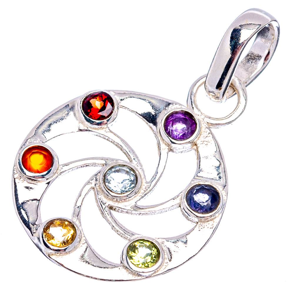 Chakra Pendant 1 1/4" (.925 Sterling Silver)