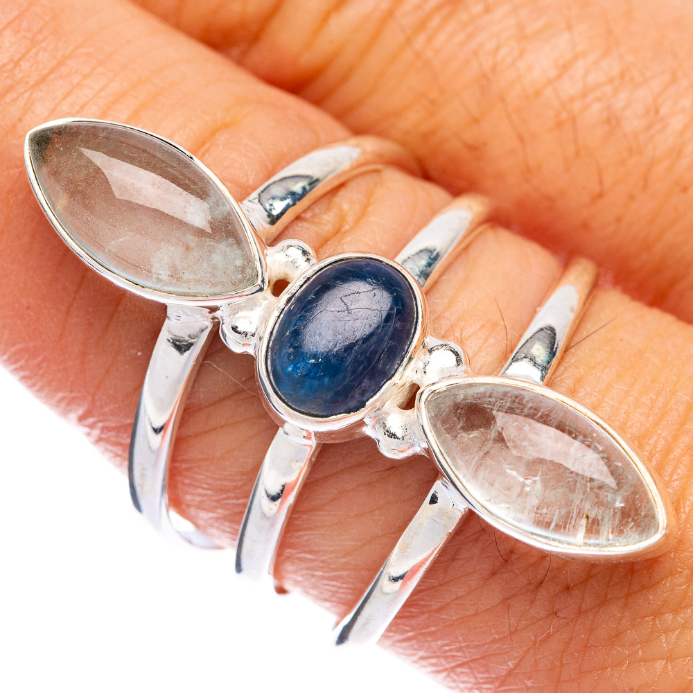 Kyanite, Aquamarine Ring Size 8.75 (925 Sterling Silver) R144622