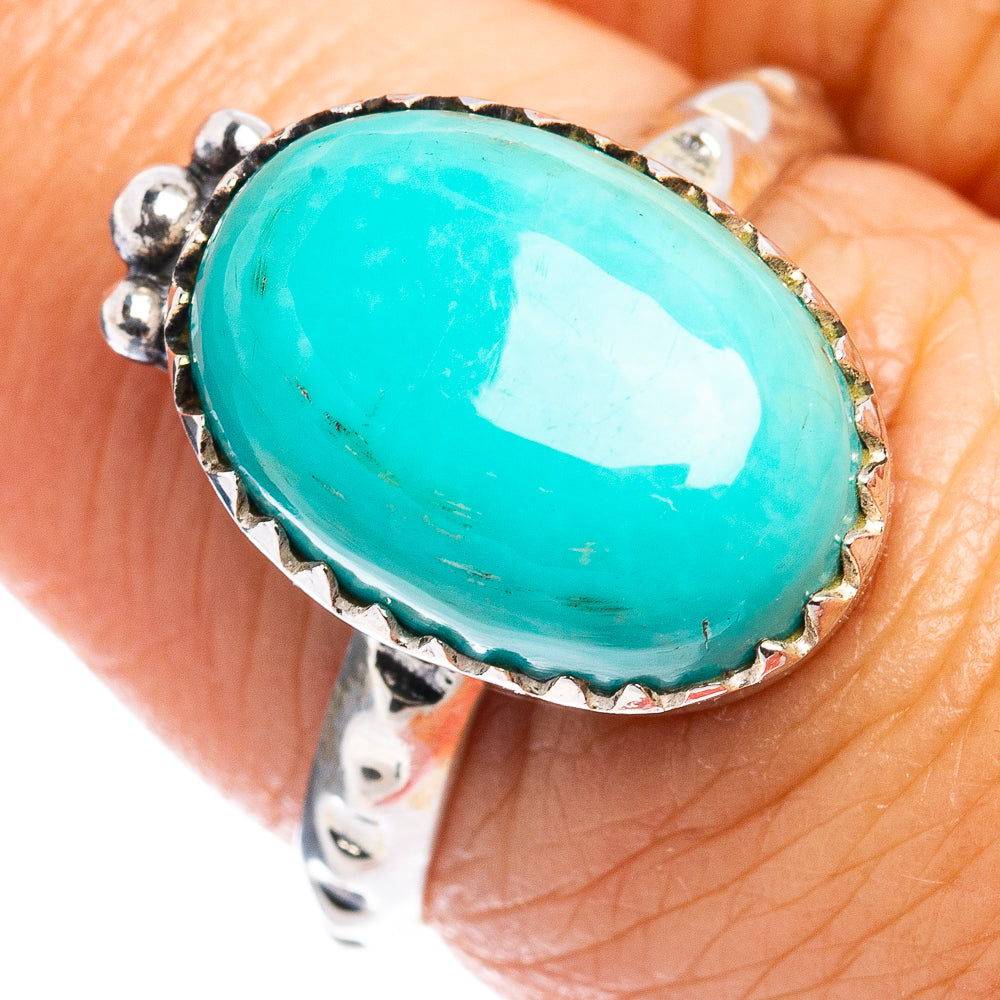 Rare Kingman Turquoise Ring Size 7 (.925 Sterling Silver)