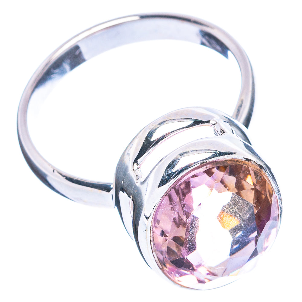 Rare Faceted Ametrine Ring Size 7.5 (925 Sterling Silver) R4736
