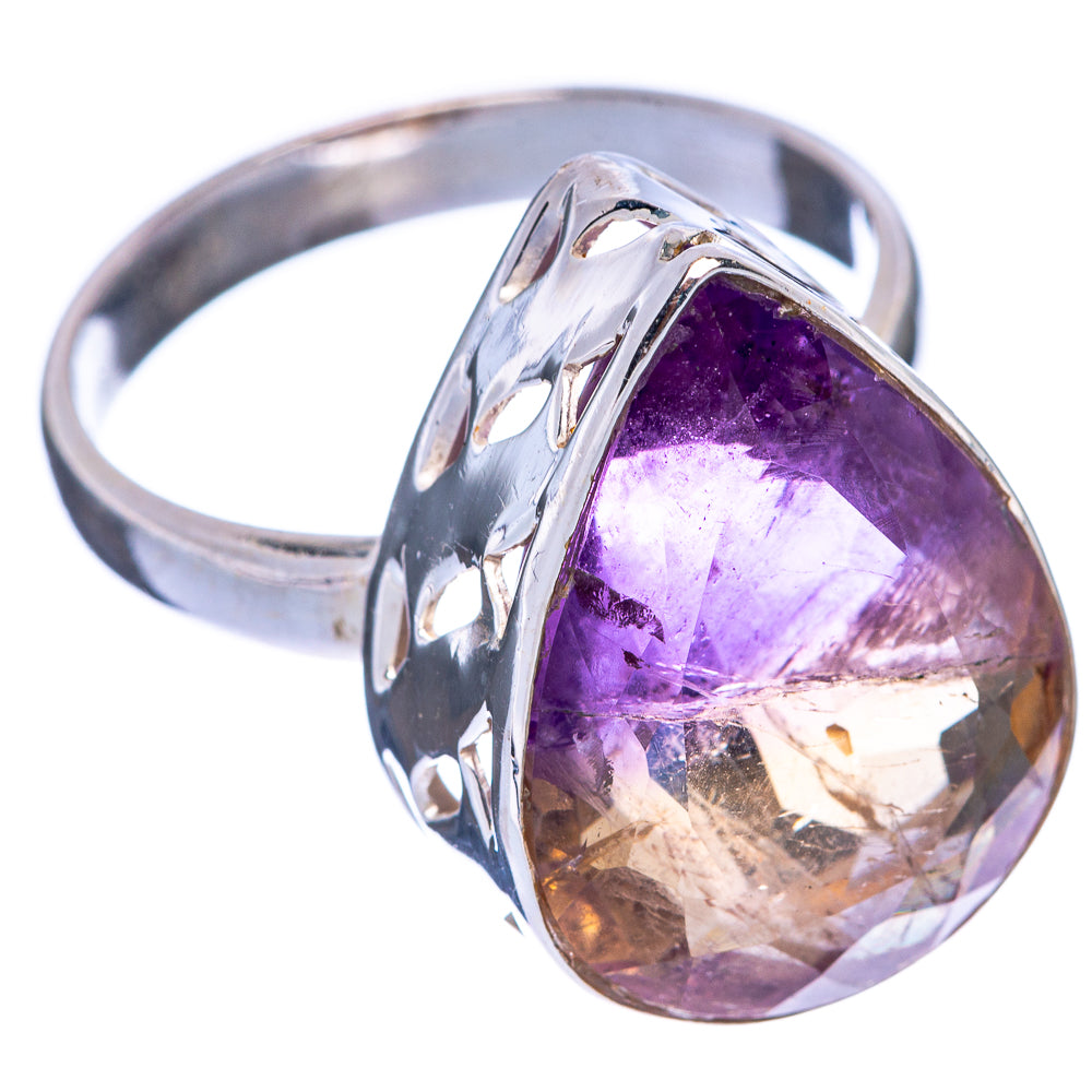 Faceted Ametrine Ring Size 9.75 (925 Sterling Silver) R144776