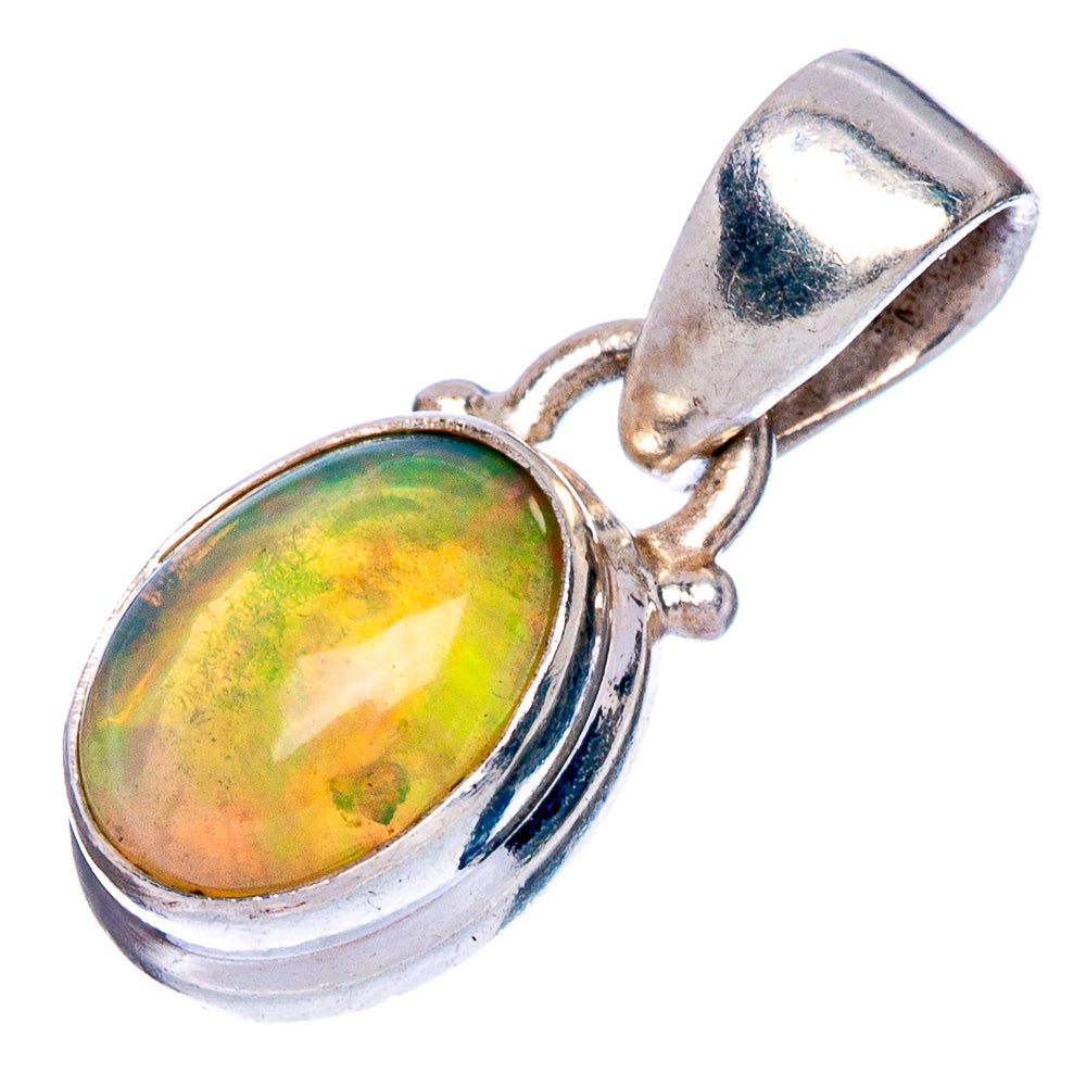 Rare Ethiopian Opal Pendant 3/4" (925 Sterling Silver) P40636