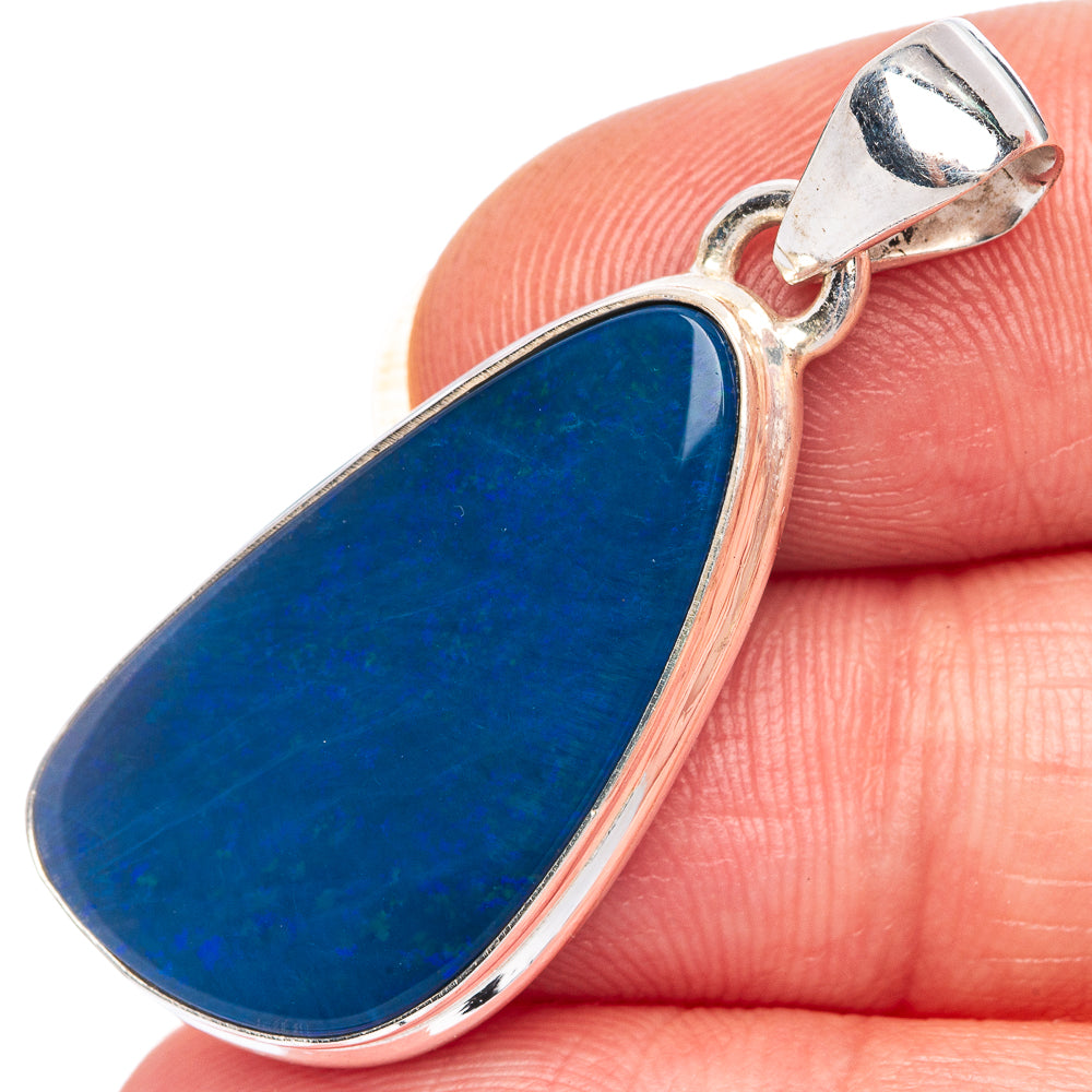 Rare Australian Fire Opal Pendant 1 1/2" (925 Sterling Silver) P39956