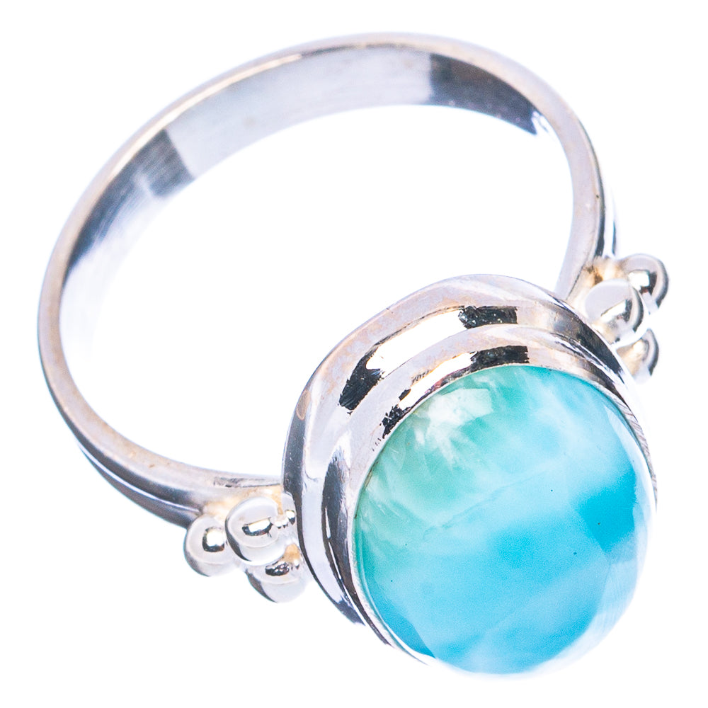 Larimar Ring Size 6.75 (.925 Sterling Silver)