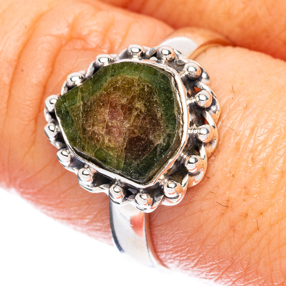 Tourmaline Ring Size 9 (925 Sterling Silver) R2823