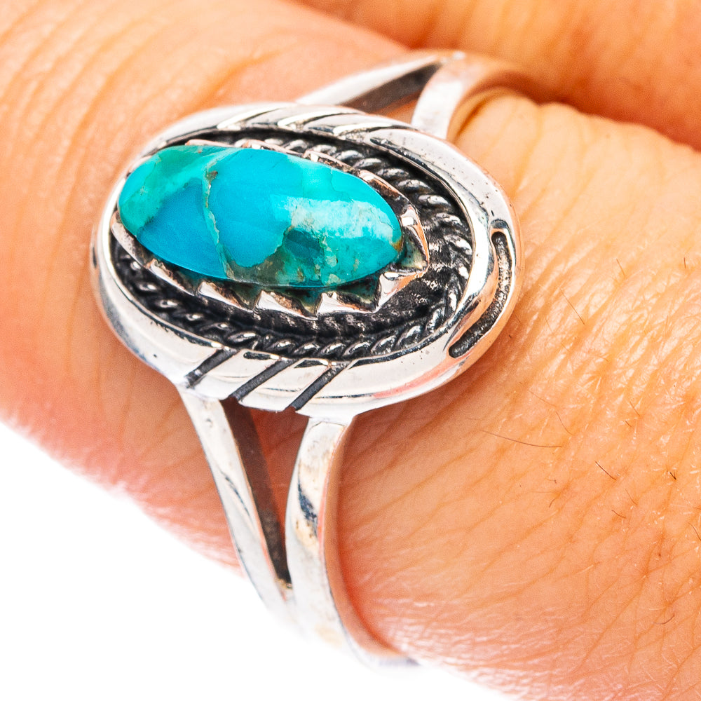 Rare Arizona Turquoise Ring Size 8.75 (925 Sterling Silver) R5002